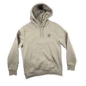 Hurley Men's M Beige Fleece Pullover Hoodie SEE DESCRIPTION